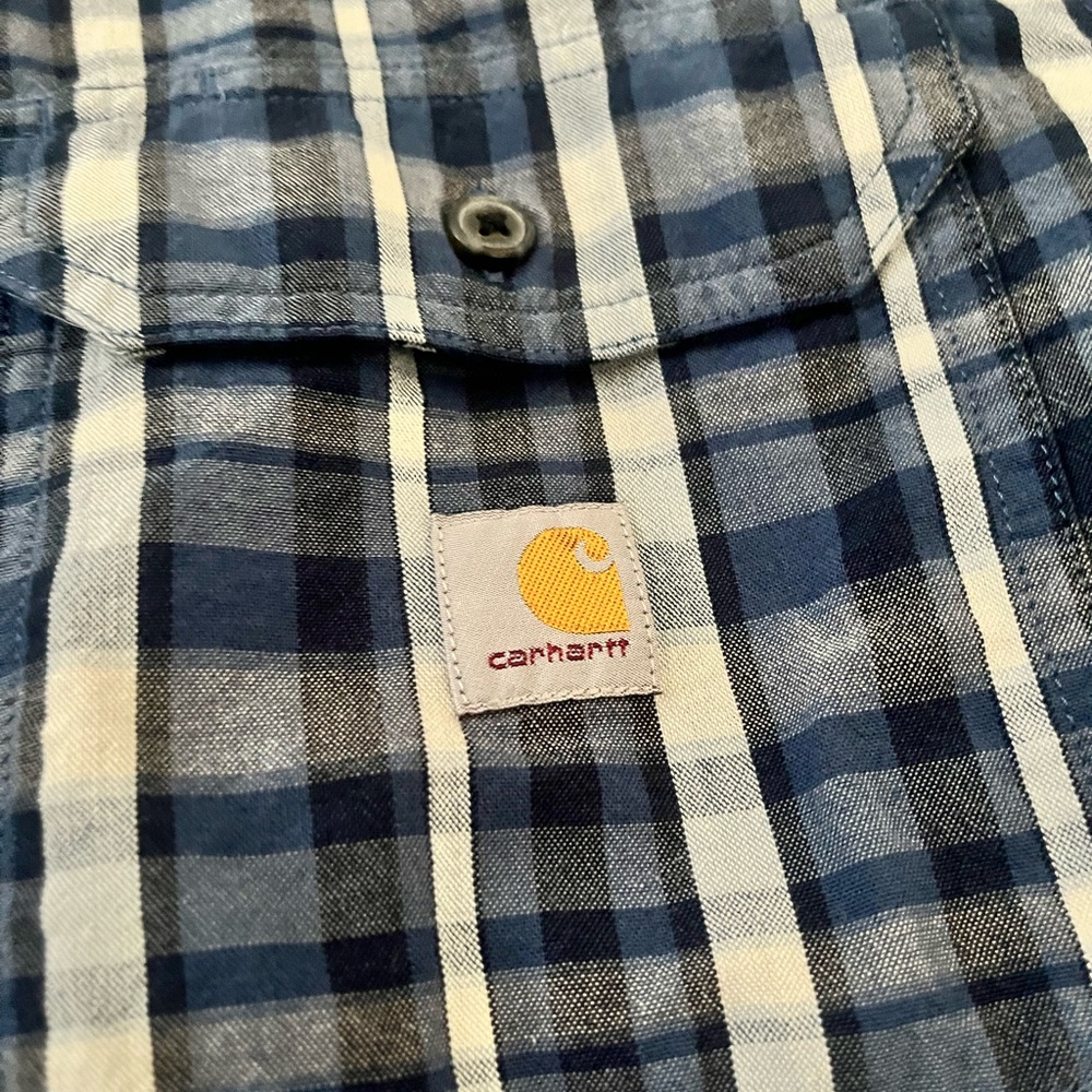 Blue Carhartt Button Up - image 2